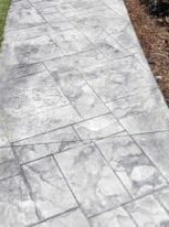 gray rectangle concrete walkway